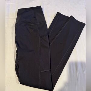 Gymshark Black Leggings with side Pockets. Size S
